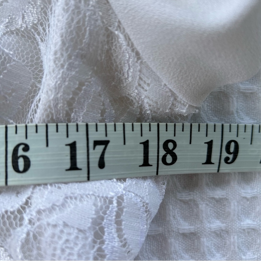 Vintage White Maxi Dress Lace Boho Bohemian Wedding Bride 60s 70s - Picture 9 of 11